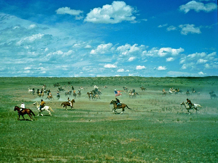Hardin Montana Custer's Last Stand Reenactment Totale