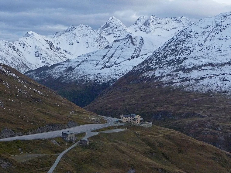 Großglockner Glocknerhaus von fern
