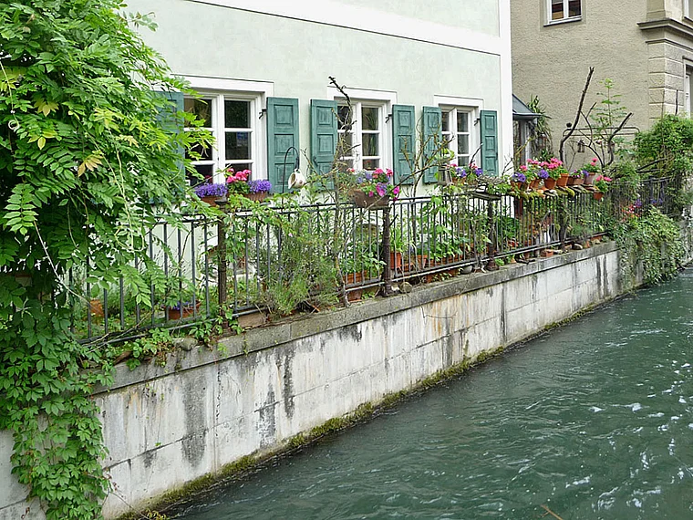 Augsburg Lechviertel breiter Kanal