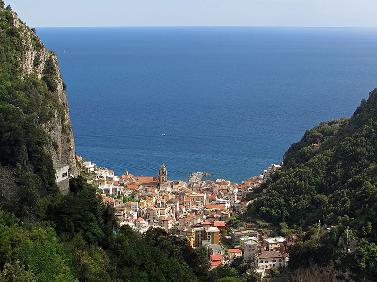 Amalfi Blick von oben