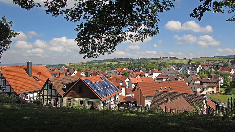 Wetter (Marburg) Stiftskirche Aussicht