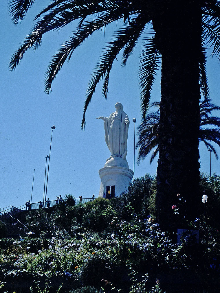 Chile Santiago Cerro de Santa Lucia Christus