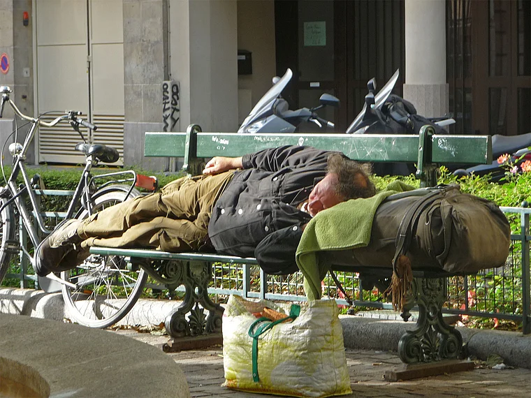 Paris Quartier Latin Clochard