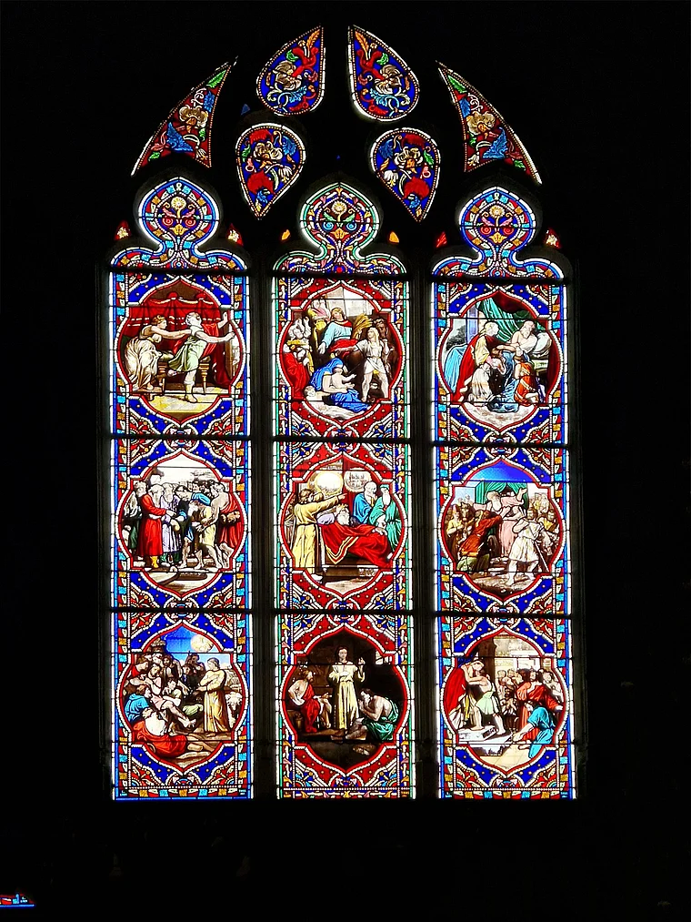 Poitiers Notre Dame la Grande Kirchenfenster