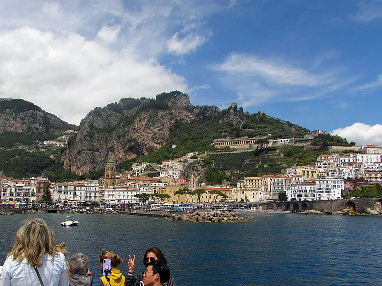 Amalfi Blick vom Schiff