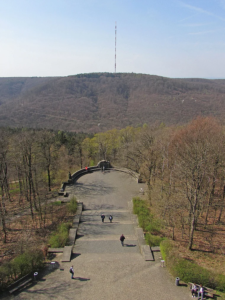 Detmold Hermannsdenkmal Blick auf Bielstein