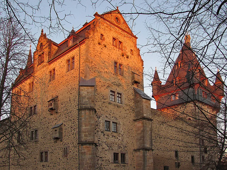 Romrod Schloss Abendlicht