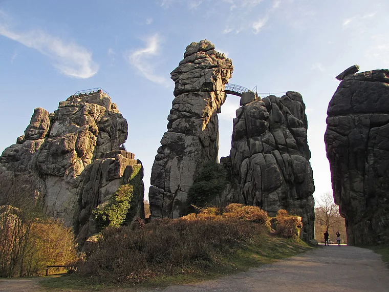 Externsteine von hinten
