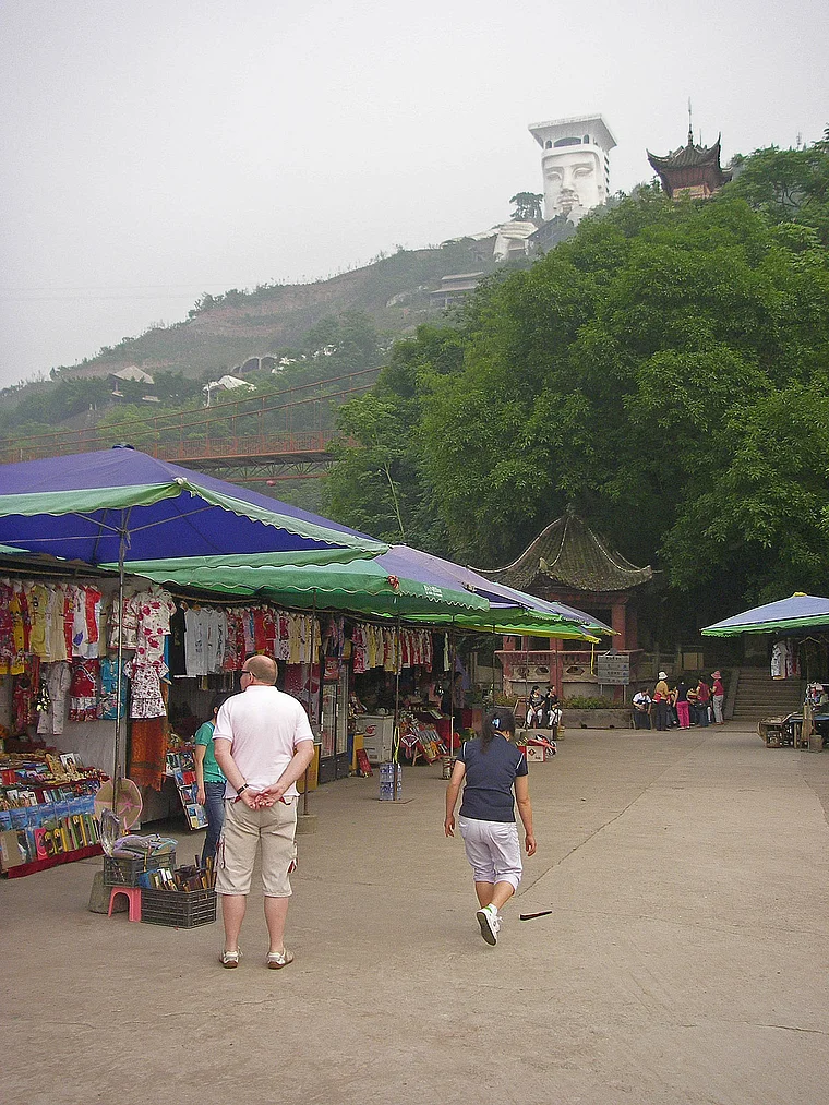 Fengdu Tempel Souvenirstände