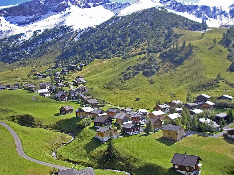 Liechtenstein Malbun Sessellift Sareis Aussicht