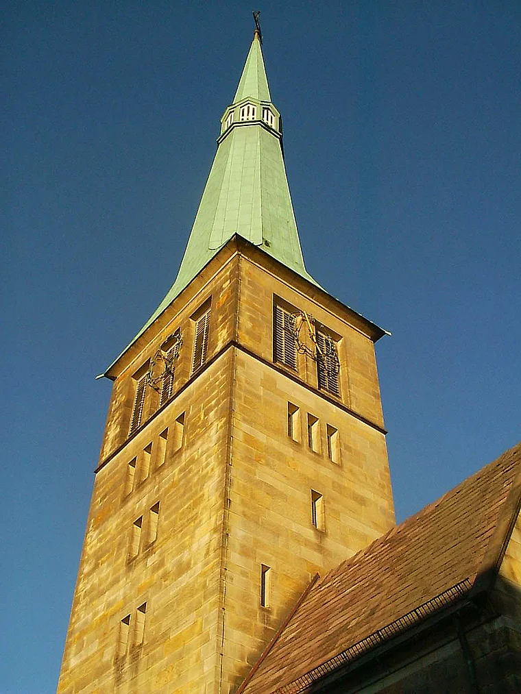 Hameln Marienkirche Turm Abendsonne
