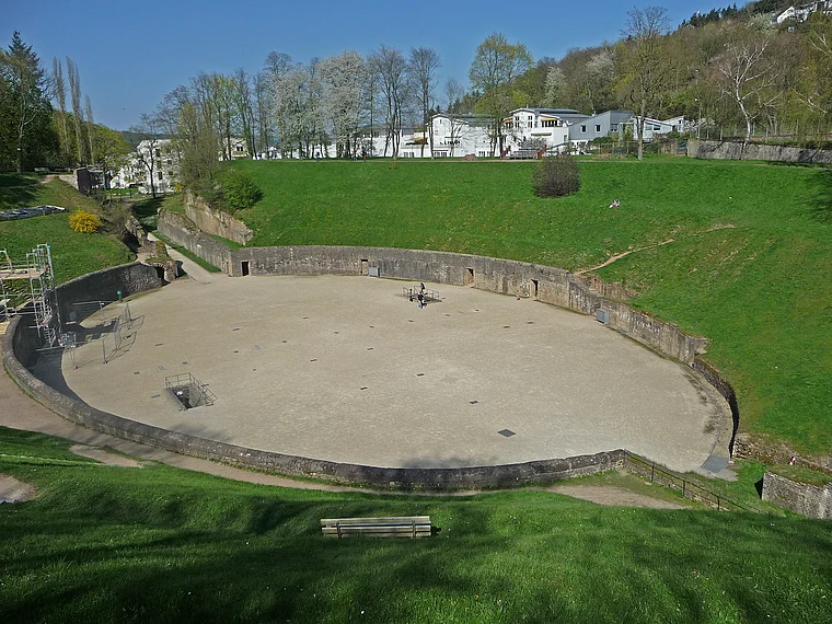 Trier Amphitheater Arena von oben
