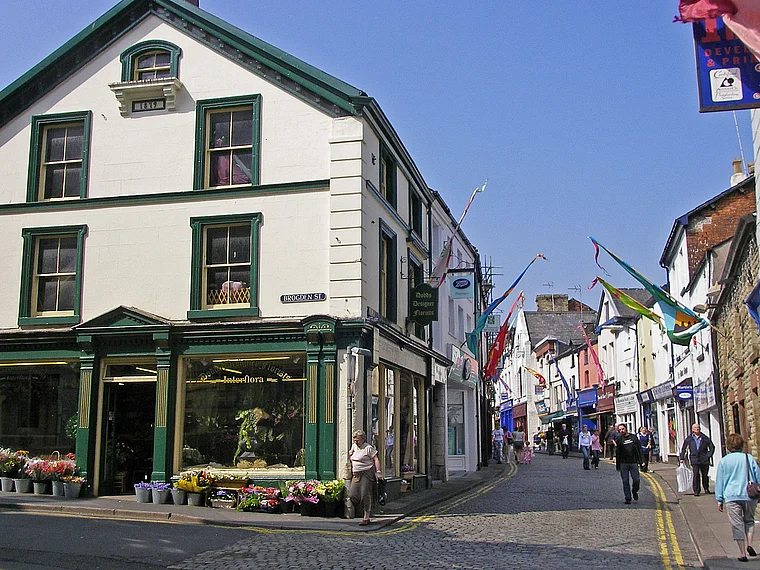 Lake District Ulverston Blumenladen außen