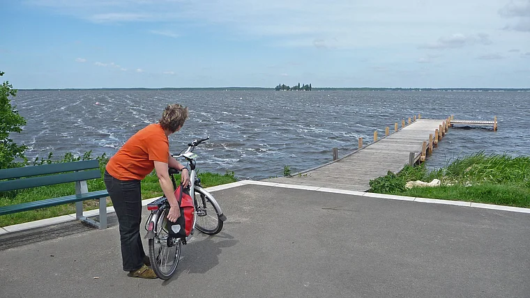 Steinhuder Meer Blick auf Insel Wilhelmstein