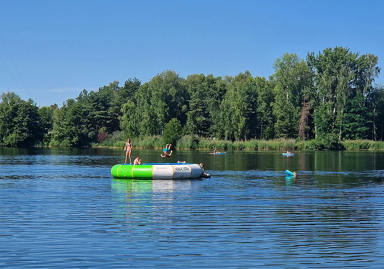 Mainhausen Badesee Mainflingen Trampolin