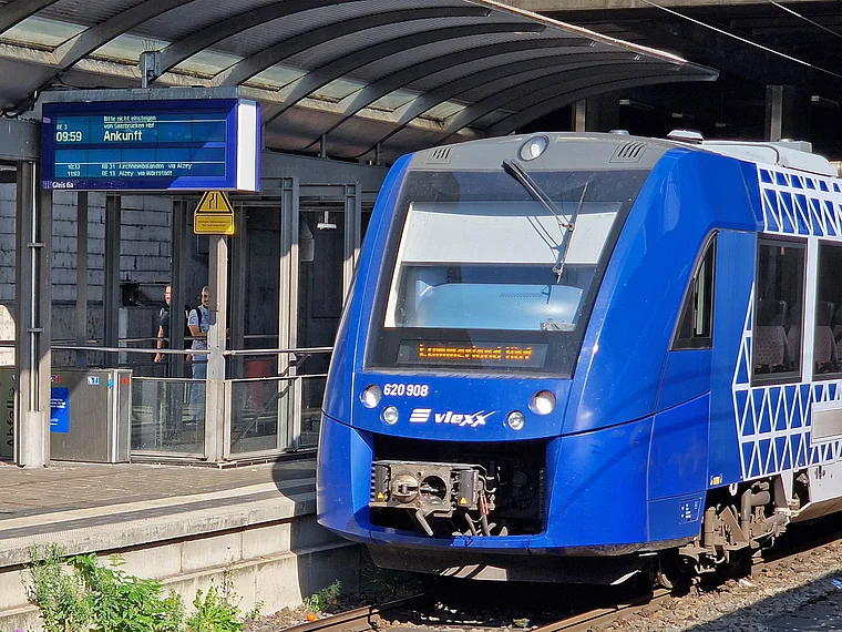 Vlexx Zug Mainz Hauptbahnhof