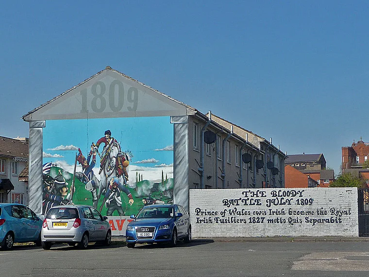 Belfast protestantisches Wandgemälde