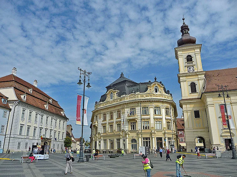 Rumänien Hermannstadt Großer Ring Barock