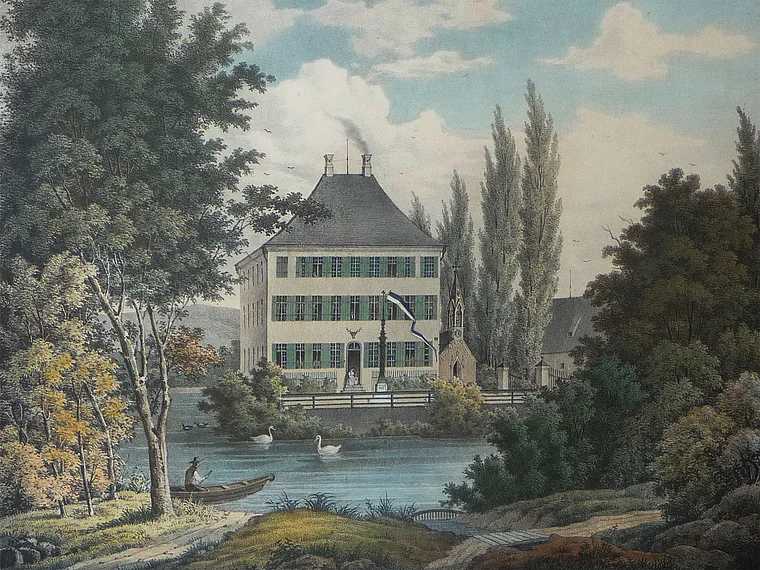 Unterwittelsbach Wasserschloss Gemälde