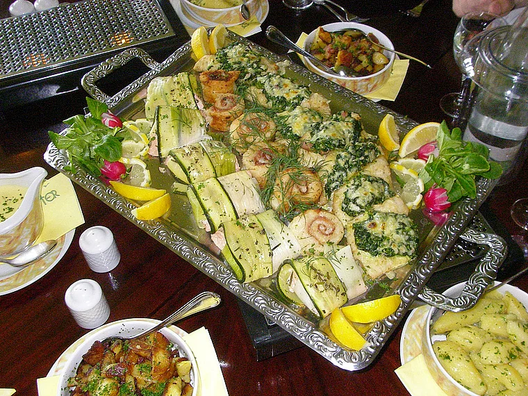Usedom Karlshagen Restaurant Veermaster Fischplatte