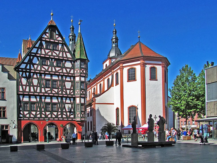 Fulda Borgiasplatz Altes Rathaus Blasiuskirche