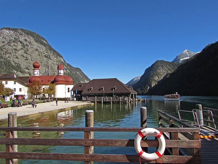 Königssee St. Bartholomä Bootsanlegestelle