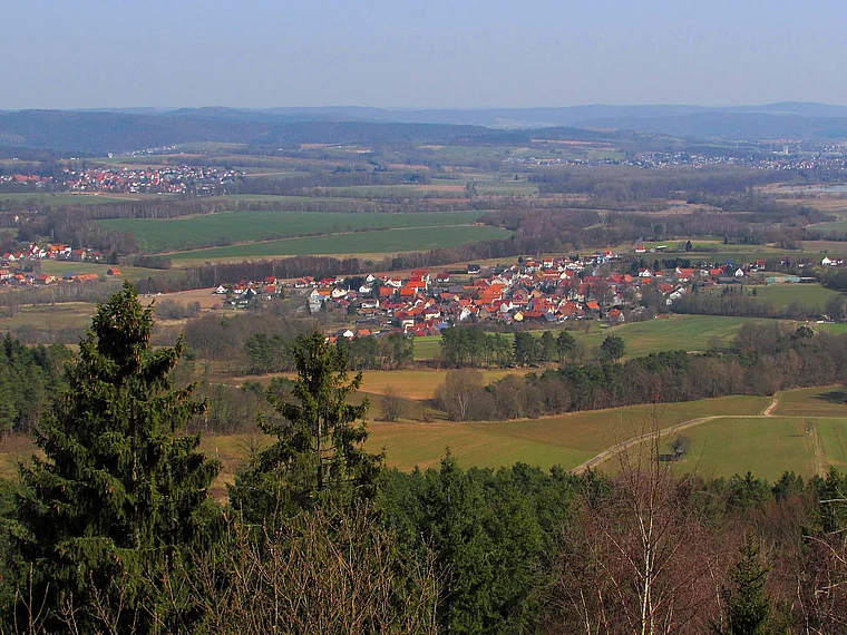 Heringen Mahnmal Bodesruh Aussicht