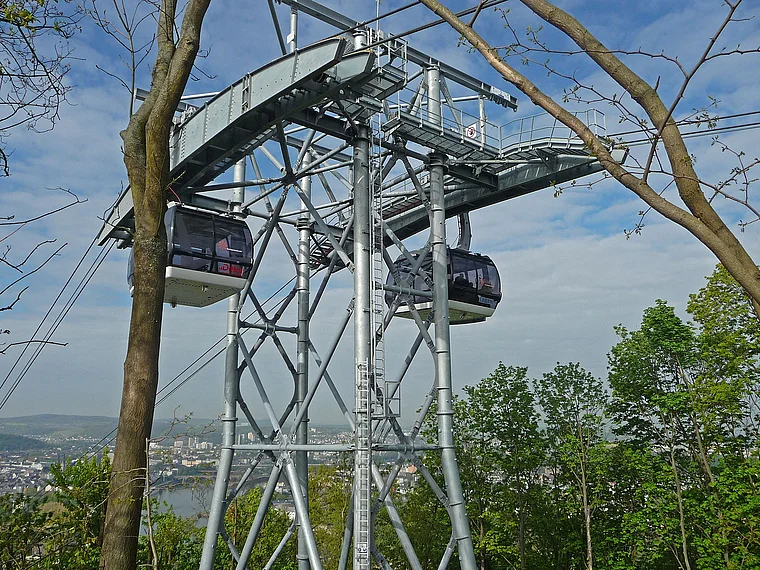 Koblenz Seilbahn Stützpfeiler