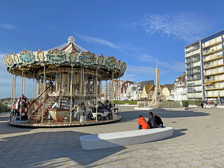 Le Touquet-Paris-Plage Strandpromenade Karussell