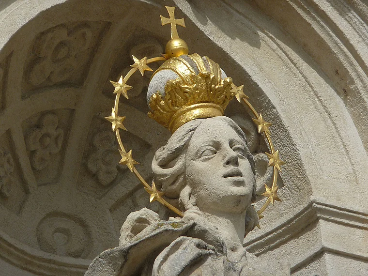 Weinviertel Retz Mariensäule Nahaufnahme