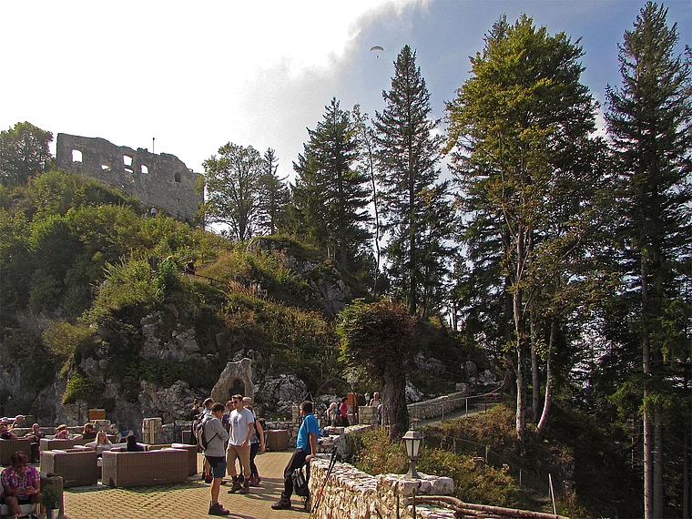 Pfronten Burg Falkenstein von unten
