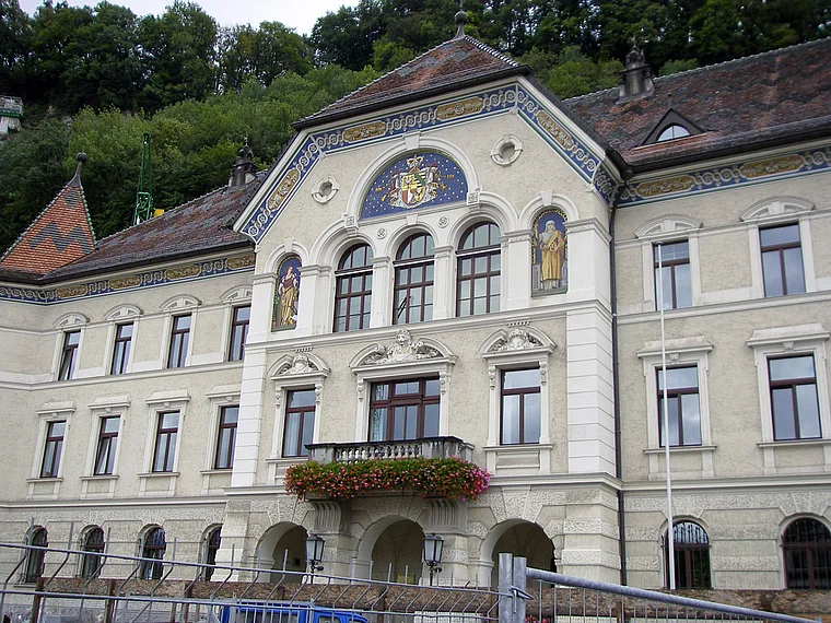 Liechtenstein Vaduz Landtag außen