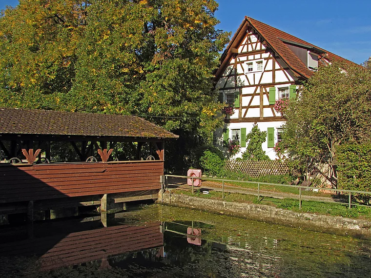 Aach Hegau Holzbrücke