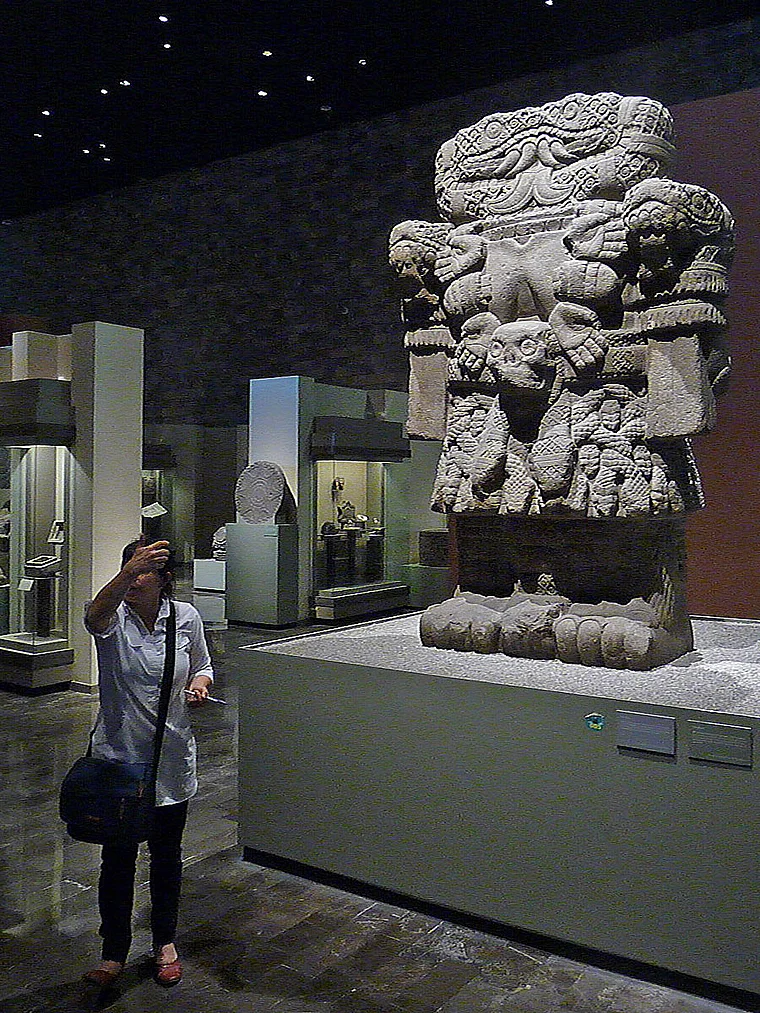 Mexico City Anthropologisches Museum präkolumbianische Skulptur