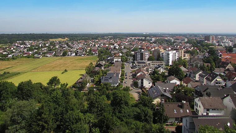 Dietzenbach Aussichtsturm Ausblick