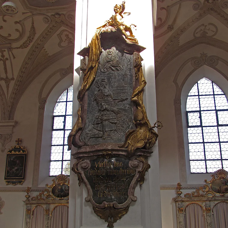 Steingaden Klosterkirche Epitaph Welf VI.