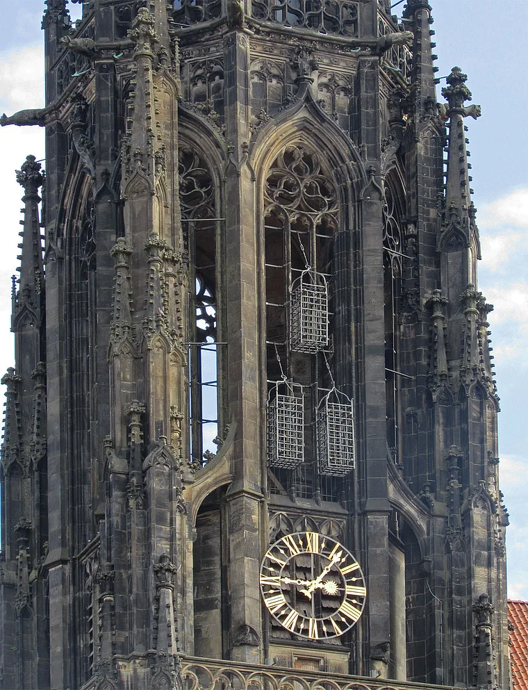 Münster Lambertikirche Käfige