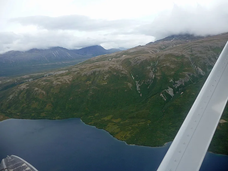 Alaska Katmai Blick aus dem Flugzeug