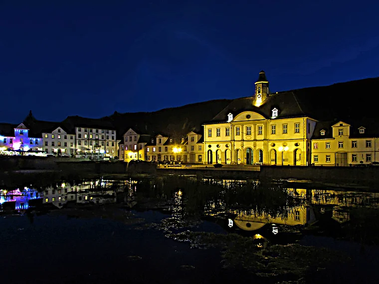 Bad Karlshafen Hafenbecken Nacht