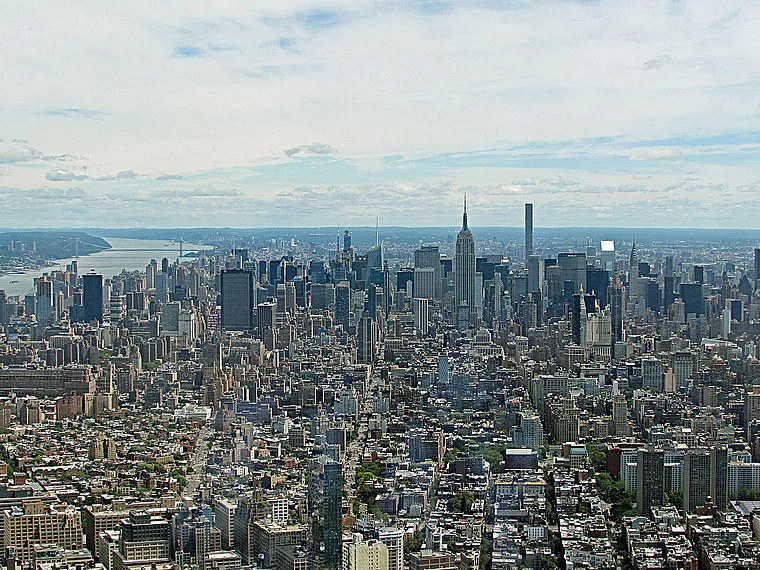New York One World Trade Center Ausblick nach Norden