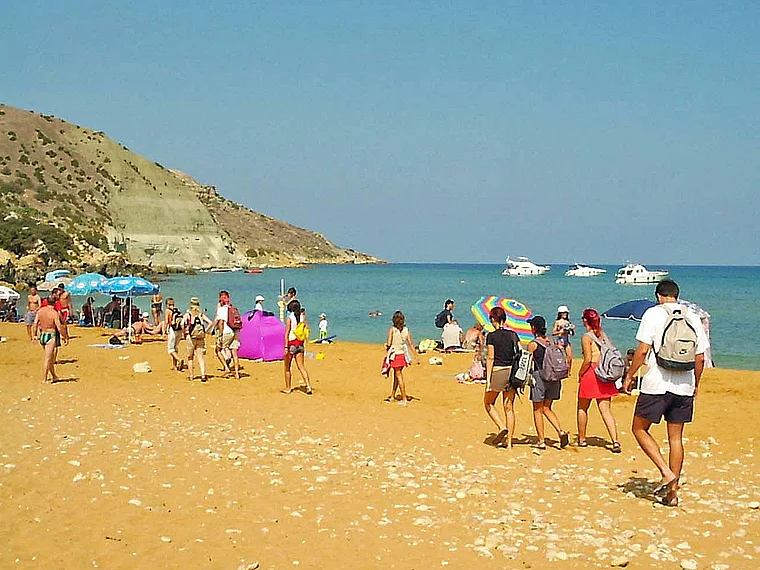 Malta Gozo San Blas Bay Strand