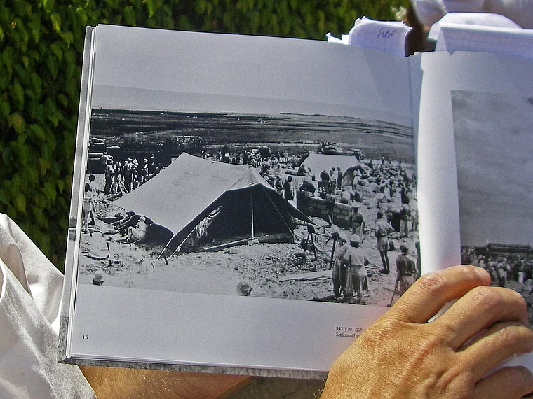 Israel Kibbuz Yakum historisches Foto