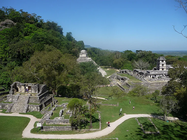 Mexiko Palenque von oben