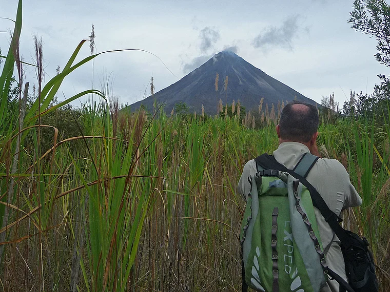 Costa Rica Arenal Fritz Fucik von hinten