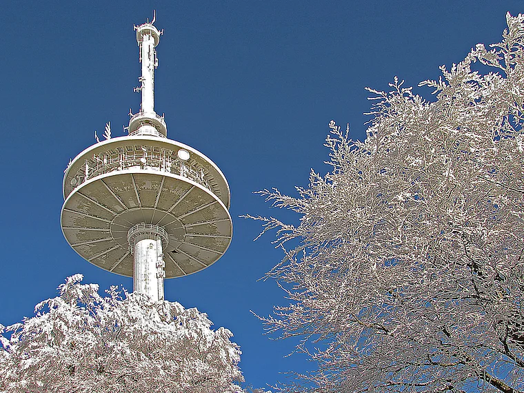Schotten Hoherodskopf Turm Winter