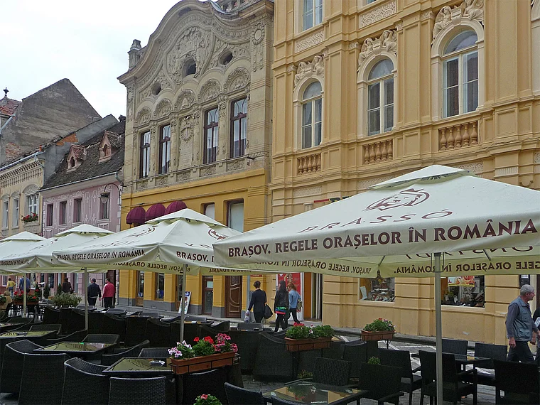 Rumänien Brasov Fußgängerzone