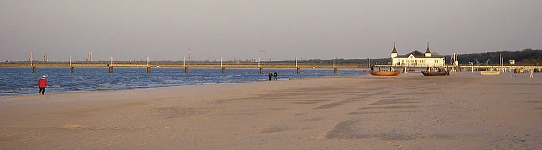 Usedom Ahlbeck Seebrücke Abendlicht