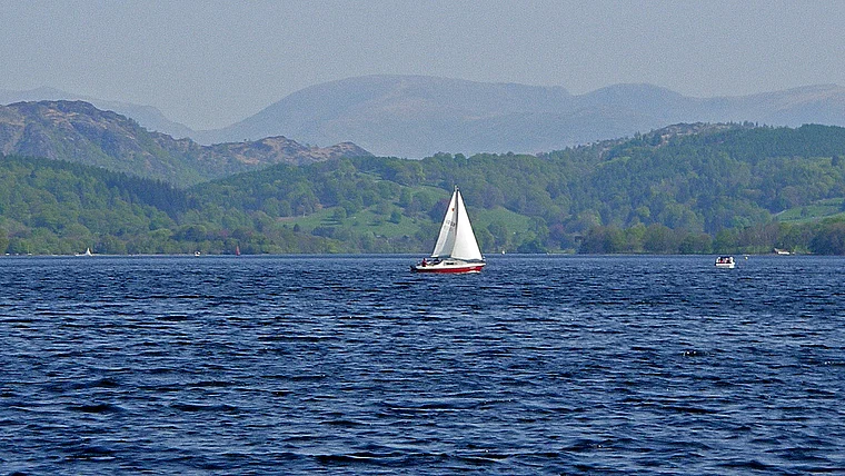 Lake District Coniston Water Segelboot
