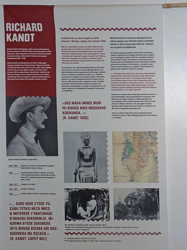 Ruanda Kigali Richard Kandt Infotafel