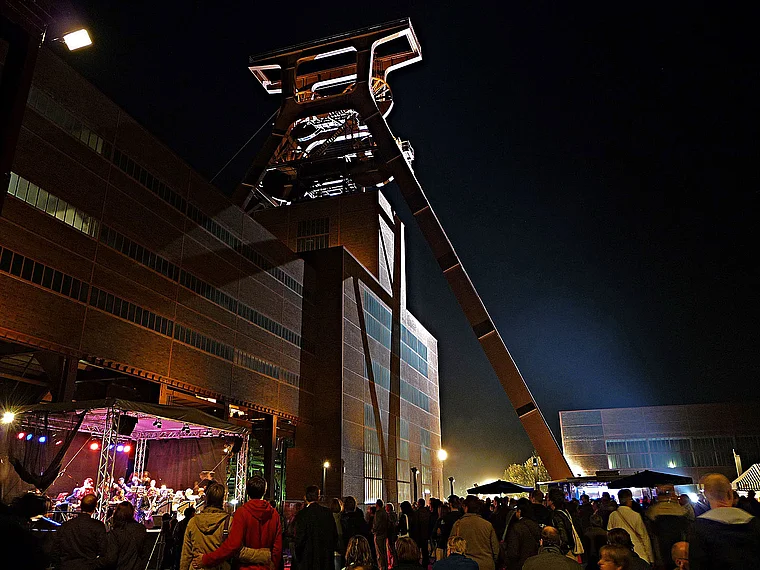 Essen Zollverein Zechenfest Nachtaufnahme